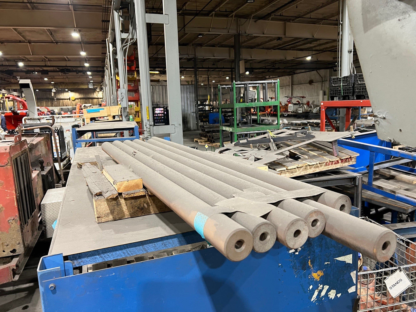 30989-186U Used Morbark 6600 Hammer Rods - 21/2" diameter x 641/2" length