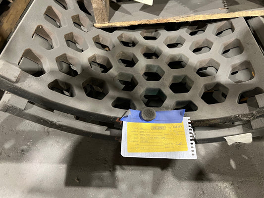 40673-565 - Morbark 1100/1200 Tub Grinder Grate.  2” HEX, 1” thick AR-400.  NEW